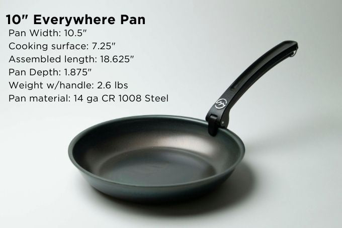 2 x 10" Everywhere Carbon Steel Pan set.