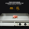NNEMB Commercial Electric Griddle Extra Large 73x47cm 2 x 10A Countertop
