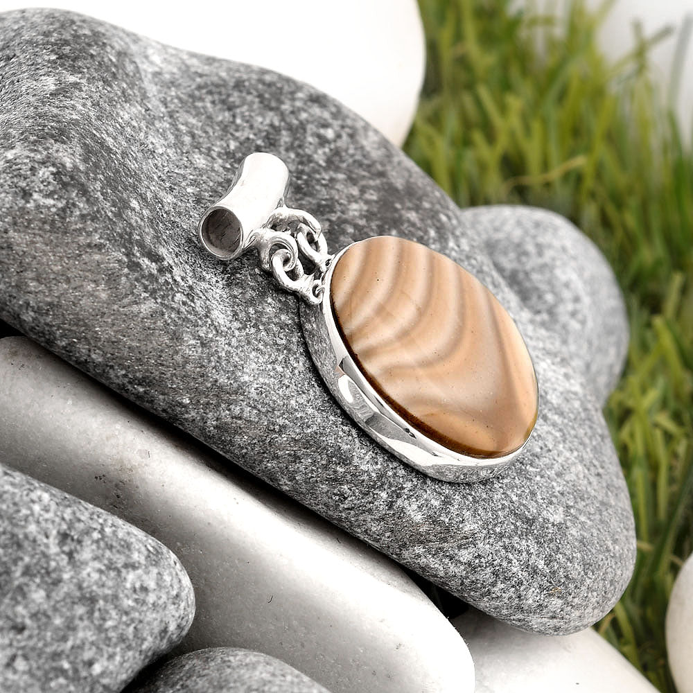 Natural Flint Stone Pendant P-1198 SDP106203